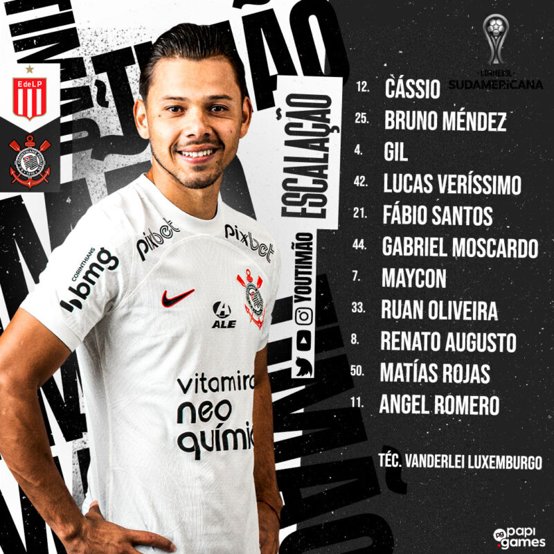 Corinthians Escalado Para Enfrentar O Estudiantes Youtimao Br